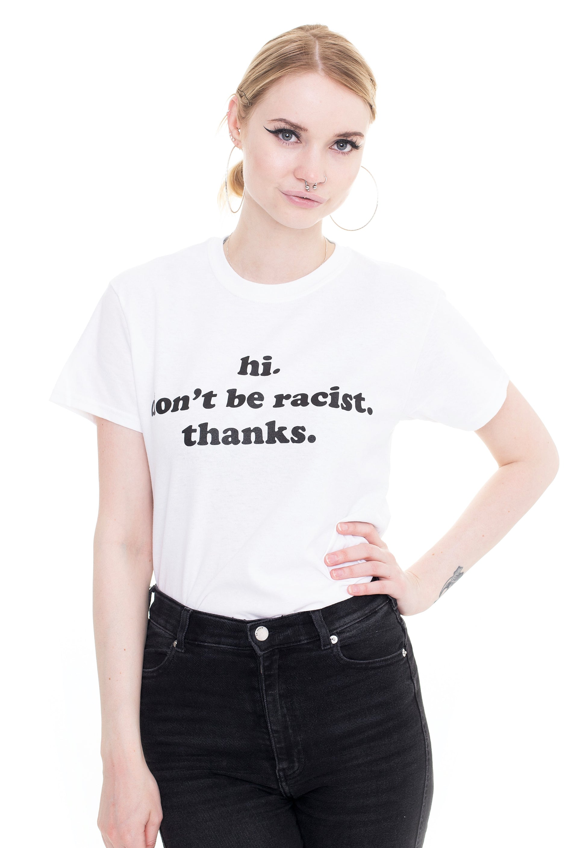 Dancitee - Don't Be Racist White - T-Shirt | Men-Image